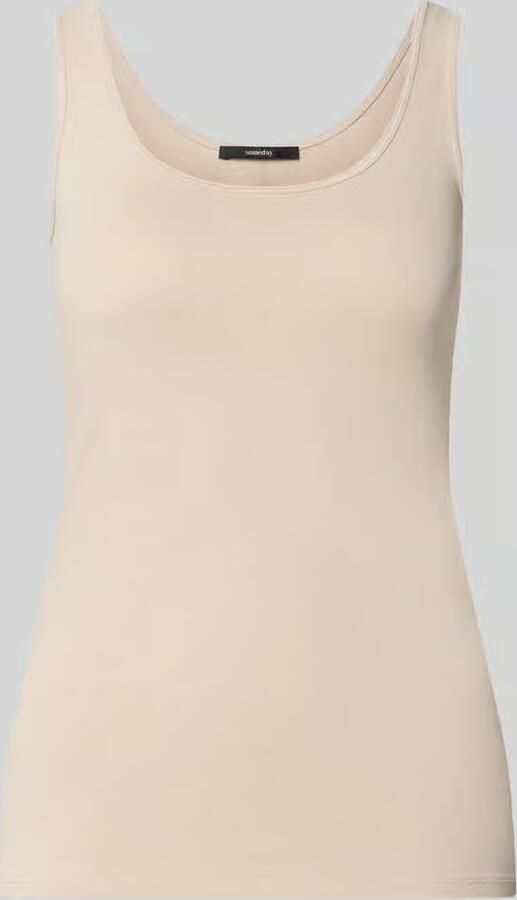 Someday. Slim fit top met wol model 'KÄTHI'