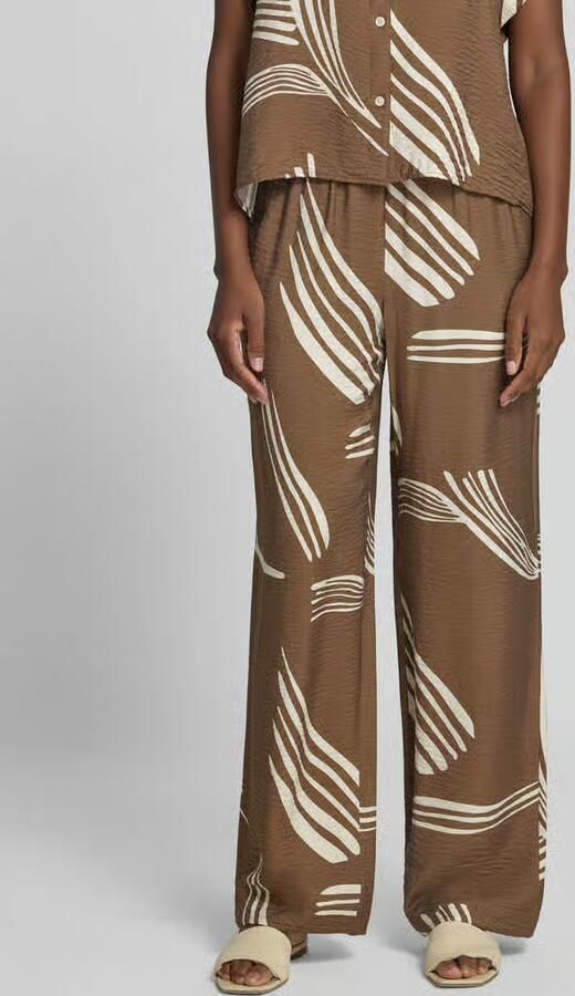 Someday. Stoffen broek van viscosemix model 'Cevil leaf' - Foto 3