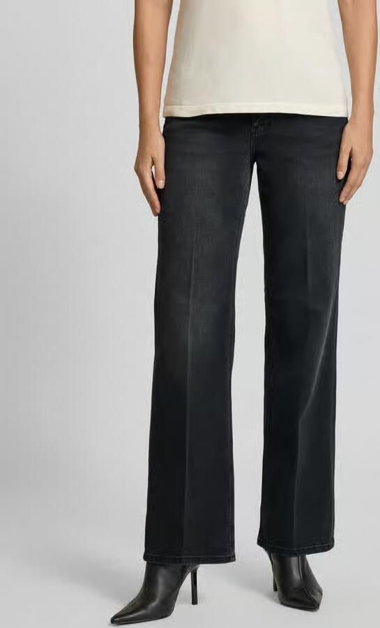 Someday. Straight leg jeans met knoop- en ritssluiting model 'Carie' - Foto 4