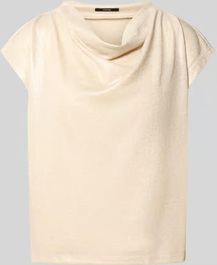 Someday. T-shirt met cascadehals model 'Kevine' - Foto 2
