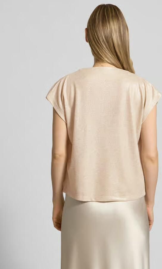 Someday. T-shirt met cascadehals model 'Kevine' - Foto 2
