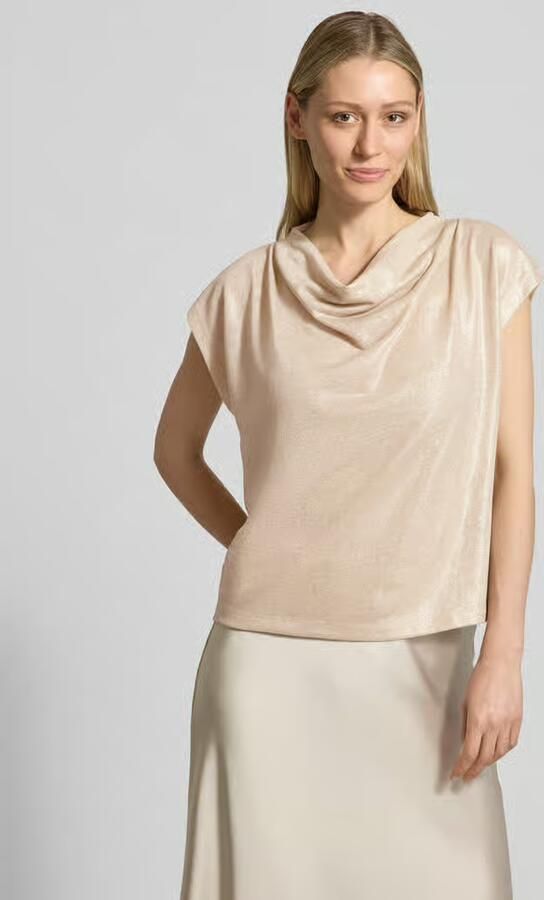 Someday. T-shirt met cascadehals model 'Kevine' - Foto 3