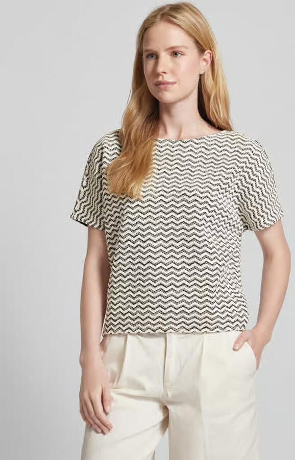 Someday. T-shirt met structuurmotief - Foto 2