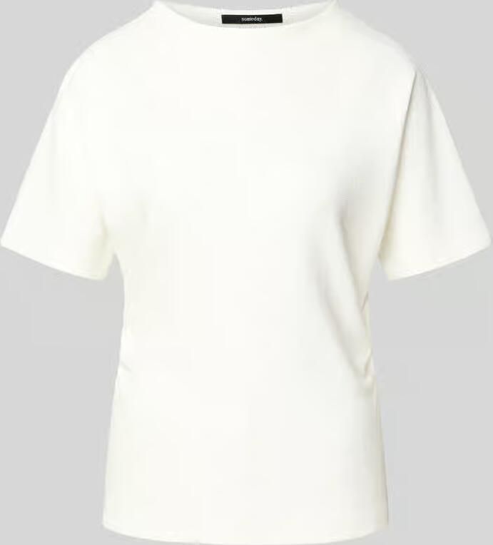 Someday. T-shirt met structuurpatroon model 'Kavora' - Foto 2