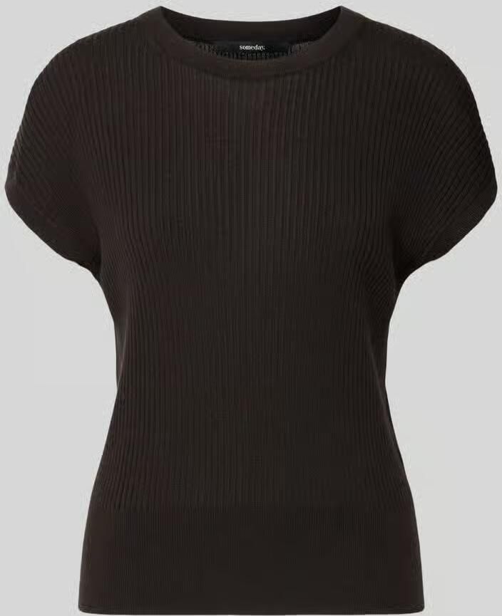 Someday. T-shirt van mix van lyocell en linnen model 'Tianna' - Foto 2