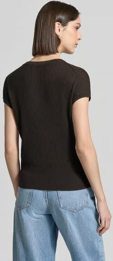 Someday. T-shirt van mix van lyocell en linnen model 'Tianna' - Foto 3