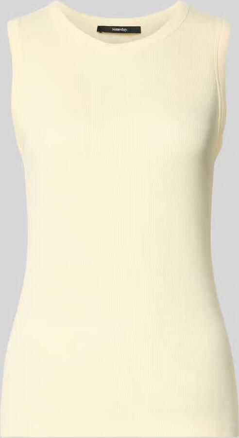 Someday. Tanktop met ribstructuur model 'Kleanne' - Foto 4