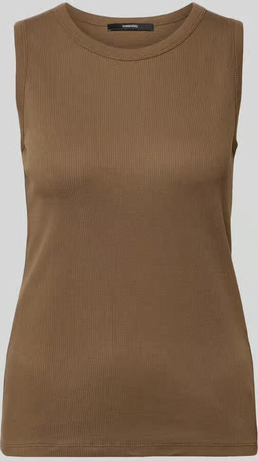 Someday. Tanktop met ribstructuur model 'Kleanne' - Foto 4