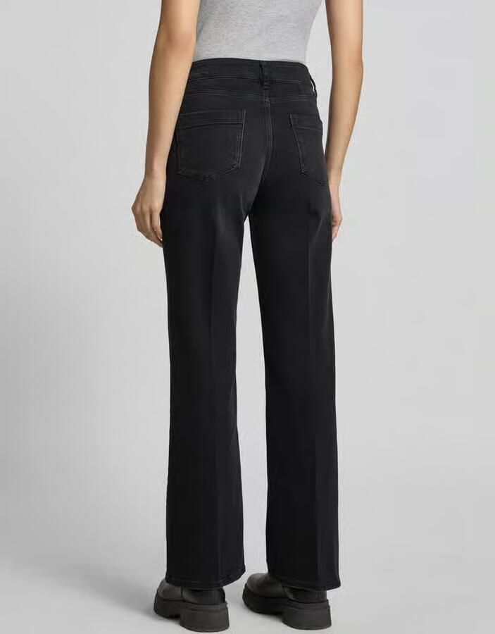 Someday. Straight leg jeans met knoop- en ritssluiting model 'Carie' - Foto 2
