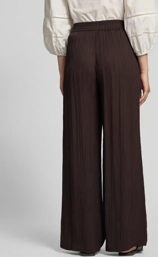 Someday. wide leg broek van viscose met elastische band - Foto 3
