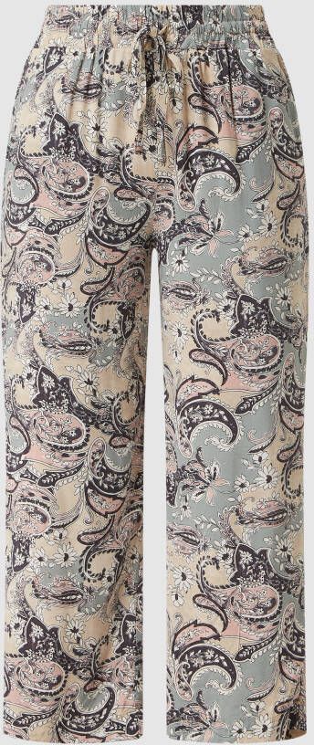 Soyaconcept Culotte van viscose met paisleymotief