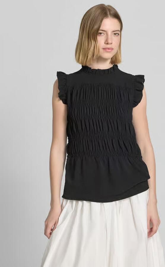 Soyaconcept Blousetop met kraag met ruches model 'CATH' - Foto 2