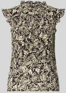 Soyaconcept Blousetop van viscose met kraag met ruches model 'FAYE'