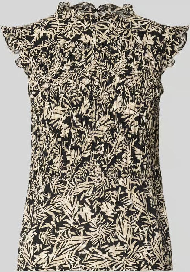 Soyaconcept Blousetop van viscose met kraag met ruches model 'FAYE' - Foto 2