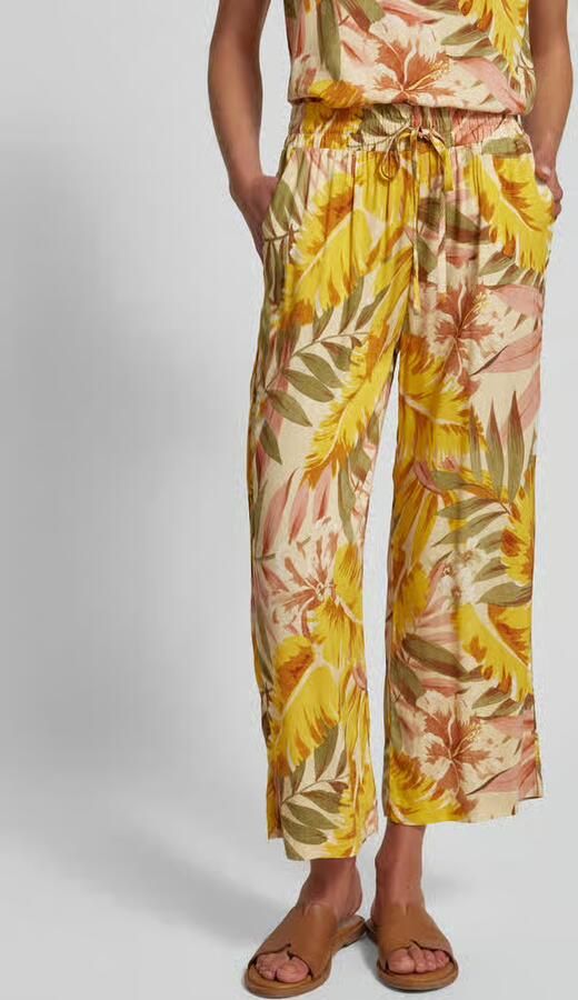 Soyaconcept Flared stoffen broek met all-over motief model 'Elyse' - Foto 2