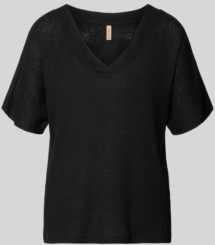 Soyaconcept Gebreid shirt met V-hals model 'Delia' - Foto 2