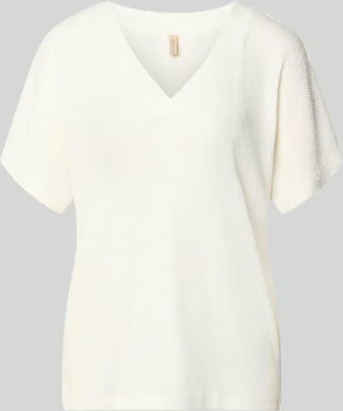 Soyaconcept Gebreid shirt met V-hals model 'Delia' - Foto 2