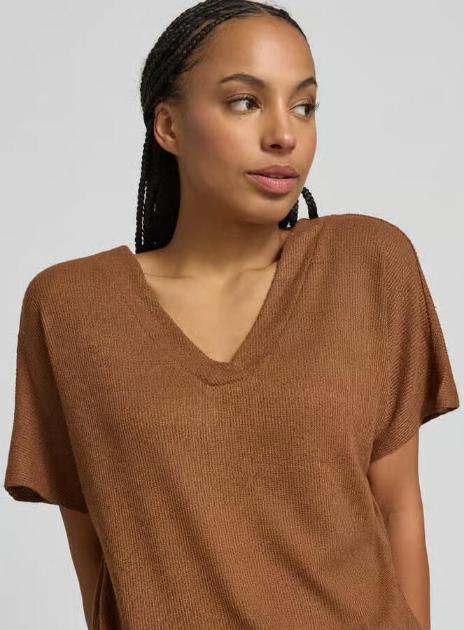 Soyaconcept Gebreid shirt met V-hals model 'Delia'