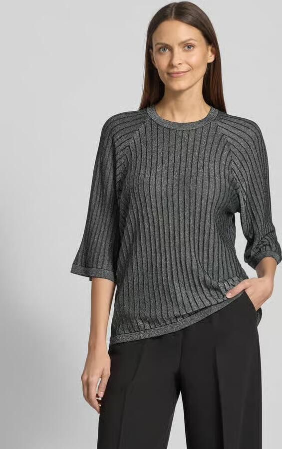 Soyaconcept Gebreide pullover met ribboorden model 'VIOLETTA' - Foto 2