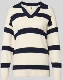 Soyaconcept Gebreide pullover met V-hals Model 'KANITA'