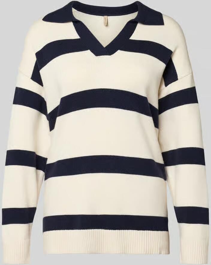 Soyaconcept Gebreide pullover met V-hals model 'KANITA'