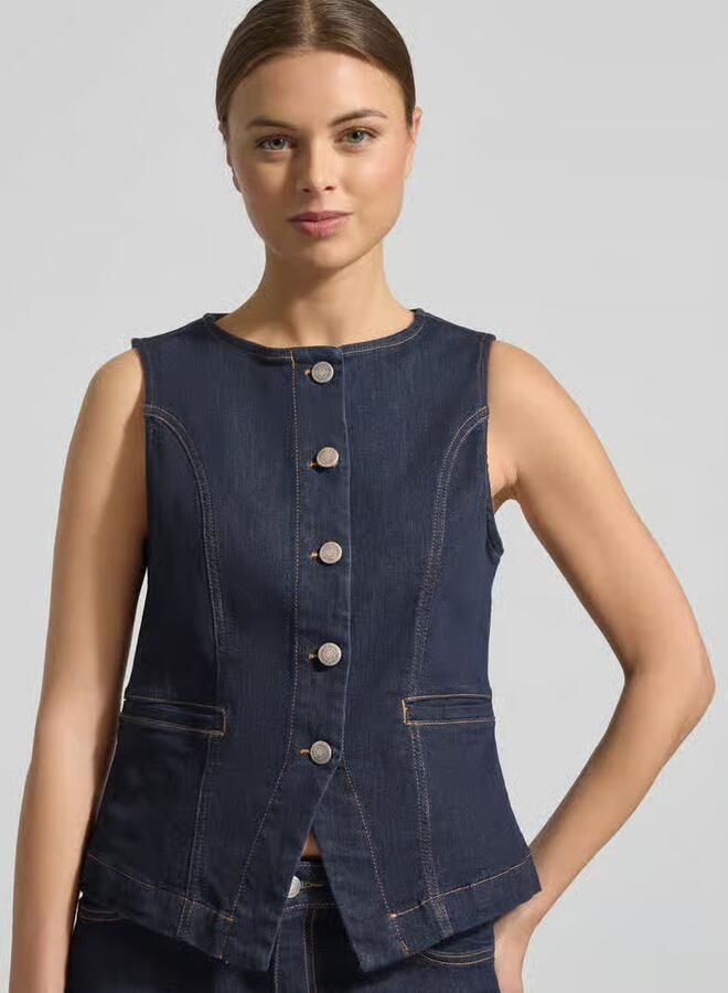 Soyaconcept Gilet met knoopsluiting model 'KIMBERLY' - Foto 2