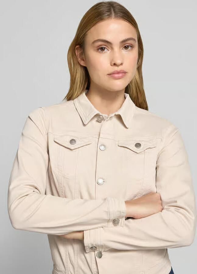 Soyaconcept jeansjack met klepzakken model 'Erna'