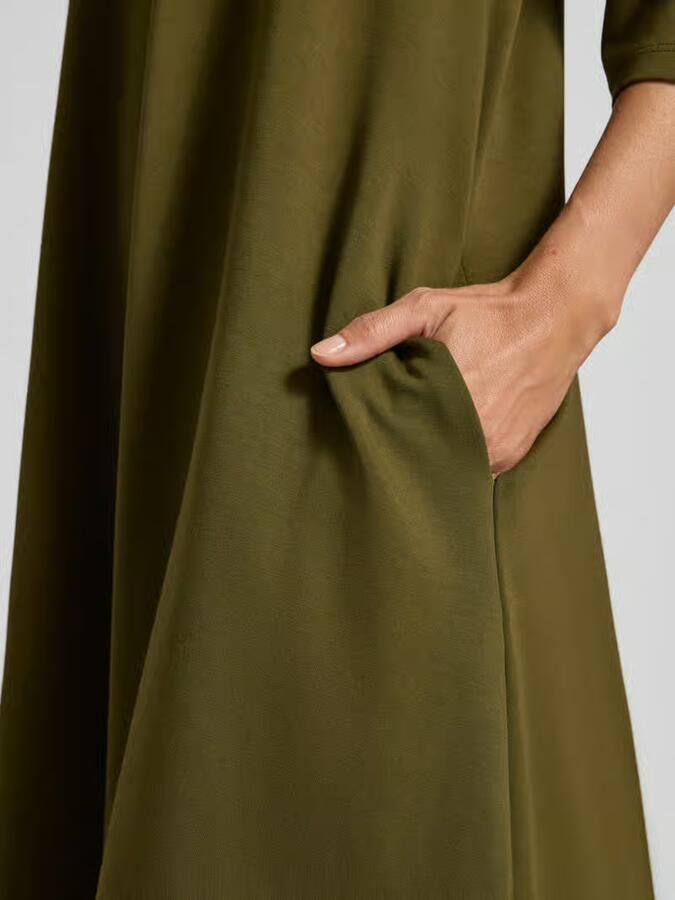 Soyaconcept Knielange jurk met ronde hals model 'BANU'