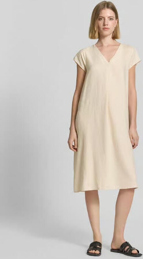Soyaconcept Knielange jurk van een mix van linnen en viscose model 'Ina' - Foto 4