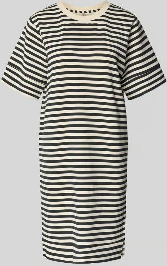 Soyaconcept Knielange sweatjurk met ronde hals model 'BARNI'