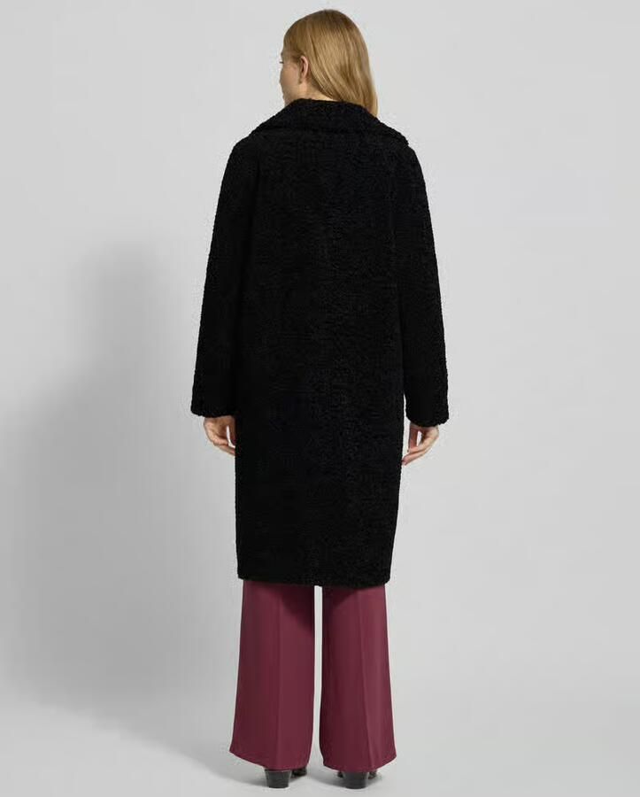 Soyaconcept Regular fit lange jas van teddybont model 'Mukite'