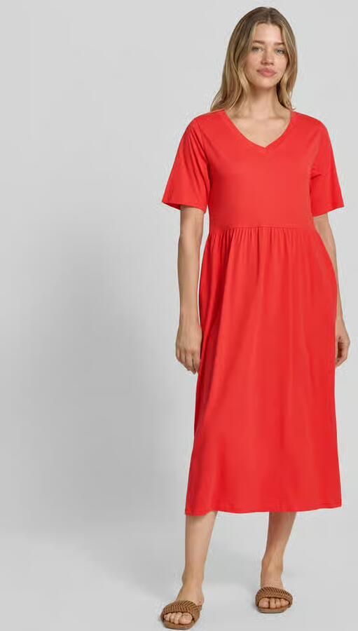Soyaconcept midi-jurk met smokdetails model 'DERBY' - Foto 3