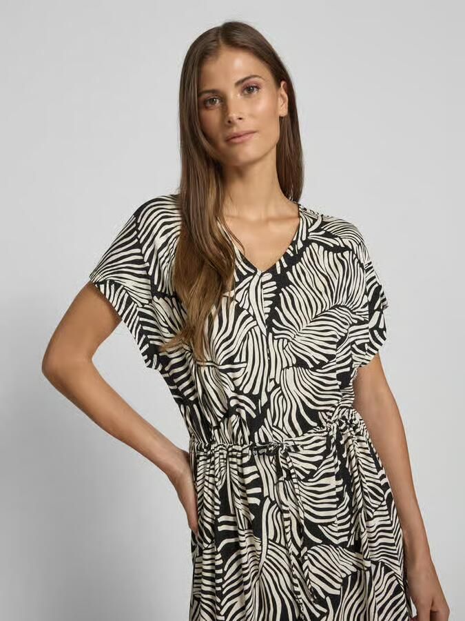 Soyaconcept Midi-jurk met strikceintuur model 'MARICA'