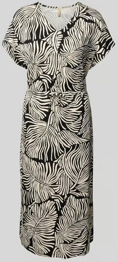 Soyaconcept Midi-jurk met strikceintuur model 'MARICA' - Foto 4