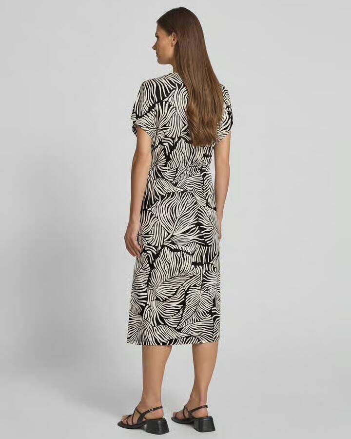 Soyaconcept Midi-jurk met strikceintuur model 'MARICA' - Foto 3