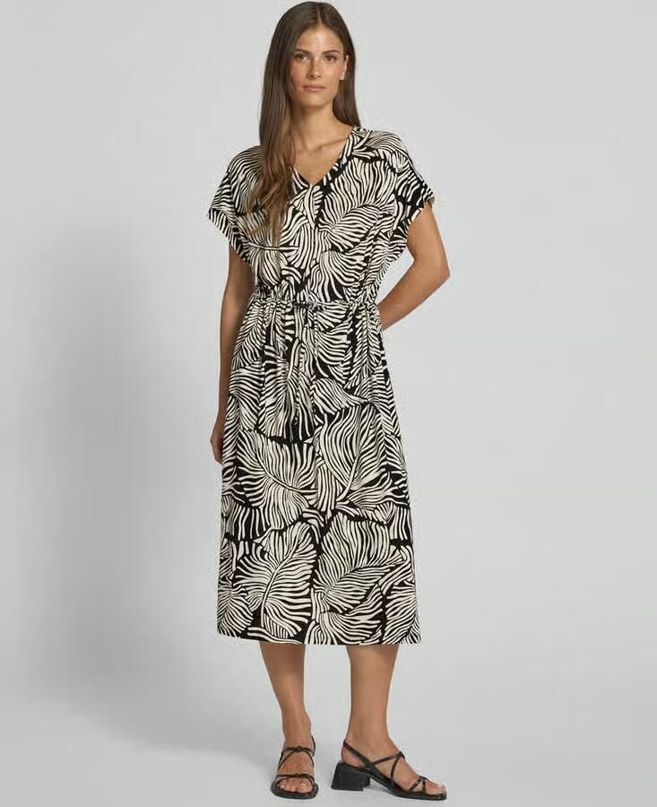 Soyaconcept Midi-jurk met strikceintuur model 'MARICA' - Foto 2