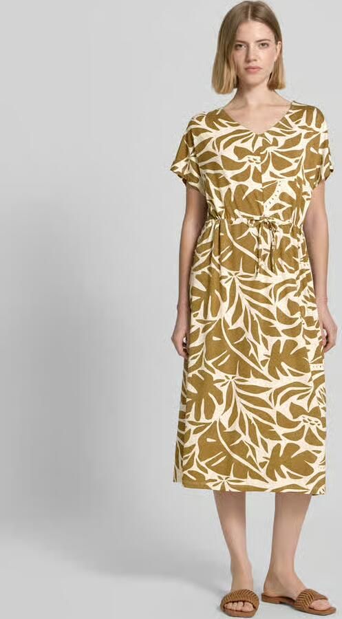 Soyaconcept midi-jurk met trekkoord en V-hals model 'MARICA' - Foto 2
