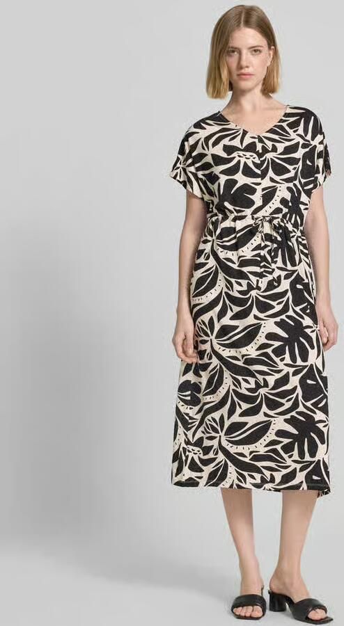 Soyaconcept midi-jurk met trekkoord en V-hals model 'MARICA' - Foto 2