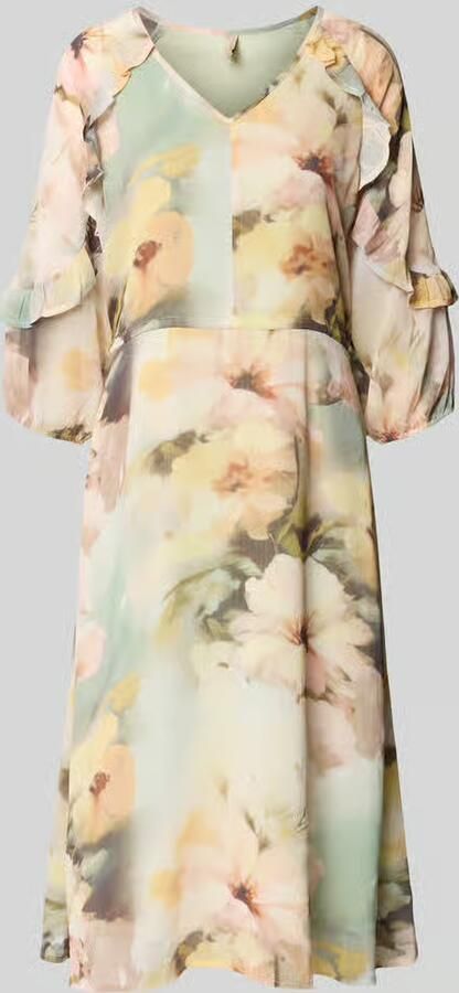 Soyaconcept midi-jurk met V-hals - Foto 2