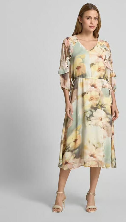 Soyaconcept midi-jurk met V-hals - Foto 2