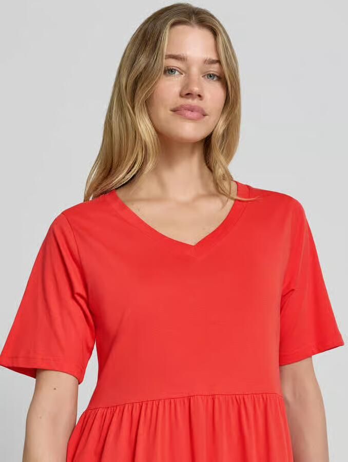 Soyaconcept midi-jurk met V-hals model 'NETTI'