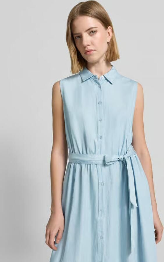 Soyaconcept Overhemdjurk met strikceintuur model 'LIV'