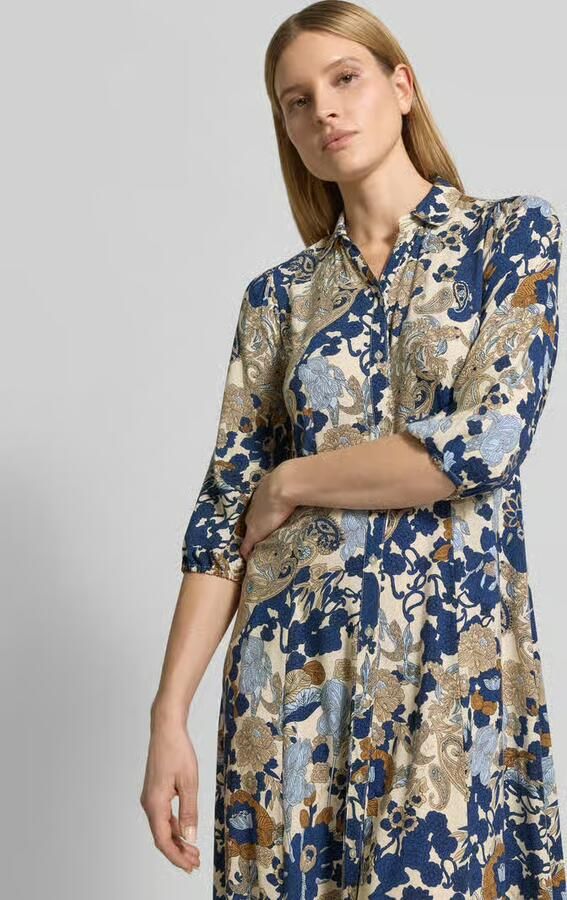 Soyaconcept Overhemdjurk van viscose met 3 4-mouwen model 'Cunilla'