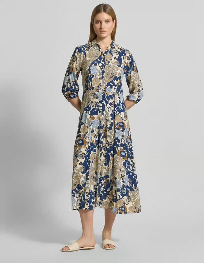 Soyaconcept Overhemdjurk van viscose met 3 4-mouwen model 'Cunilla' - Foto 2