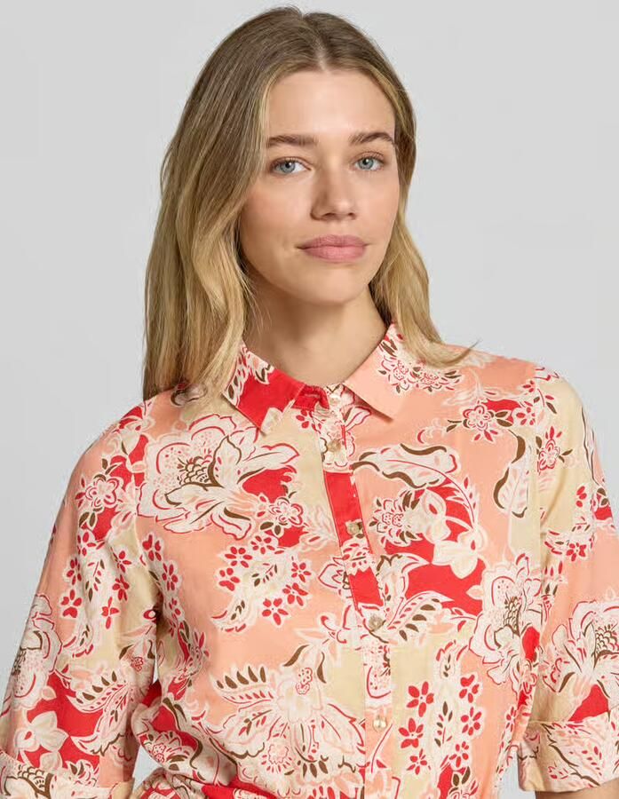 Soyaconcept Overhemdjurk van viscose model 'FALDINE'