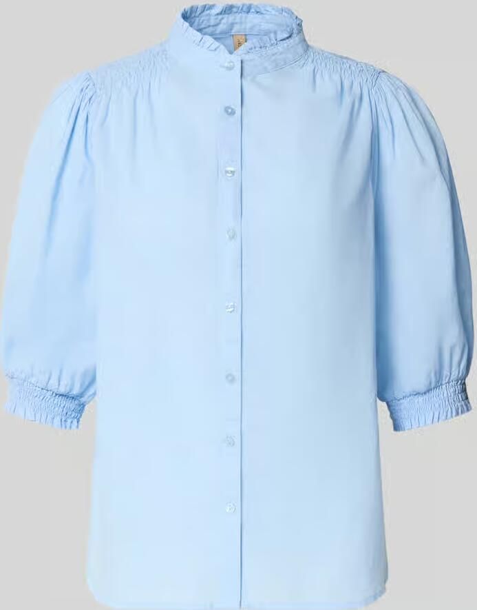 Soyaconcept regular fit blouse met opstaande kraag model 'CALISTE' - Foto 3