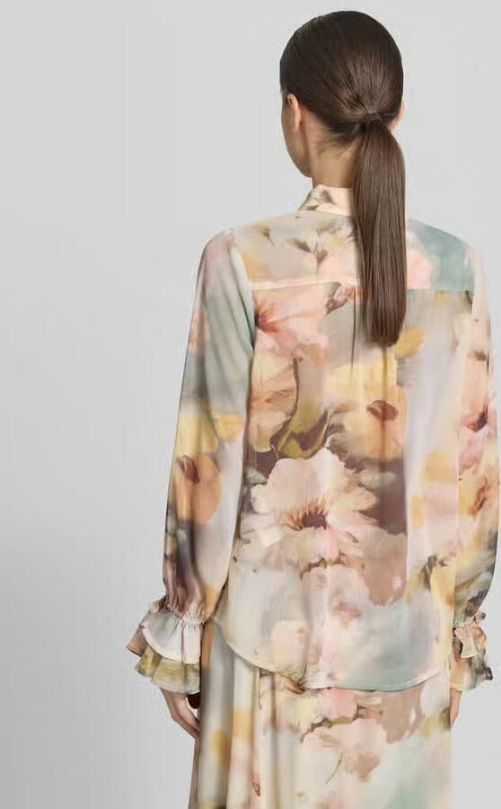 Soyaconcept regular fit blouse met ruches model 'CARMEN'