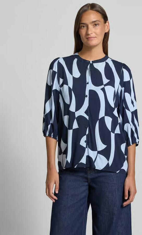 Soyaconcept regular fit blouse van viscose met 3 4-mouw model 'CHANISE' - Foto 3