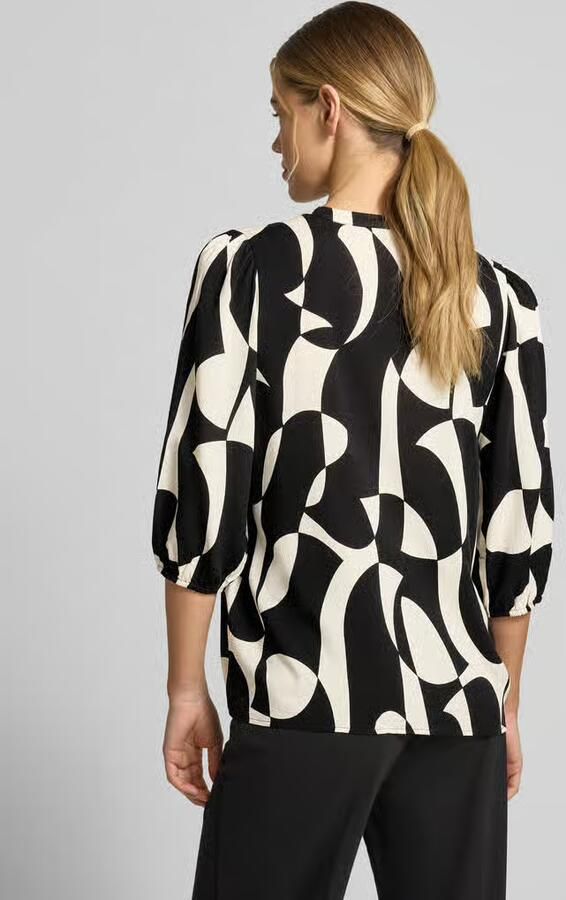 Soyaconcept regular fit blouse van viscose met 3 4-mouw model 'CHANISE' - Foto 4