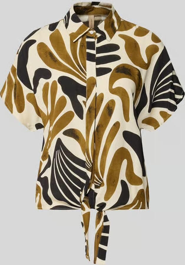 Soyaconcept regular fit blouse van viscose met knoopdetail model 'FELDI'